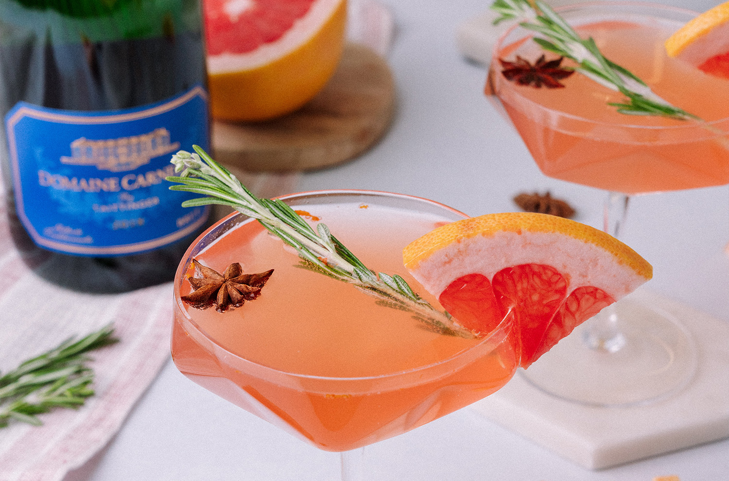sparkling grapefruit cocktail