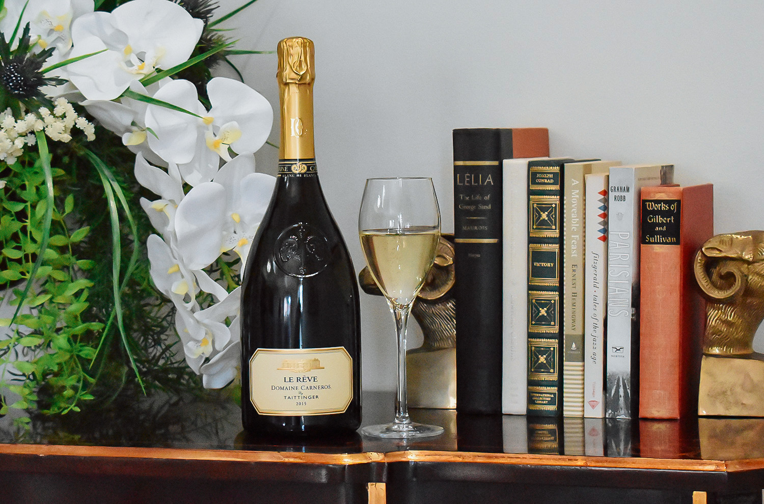 le reve bottle, wine and book pairings