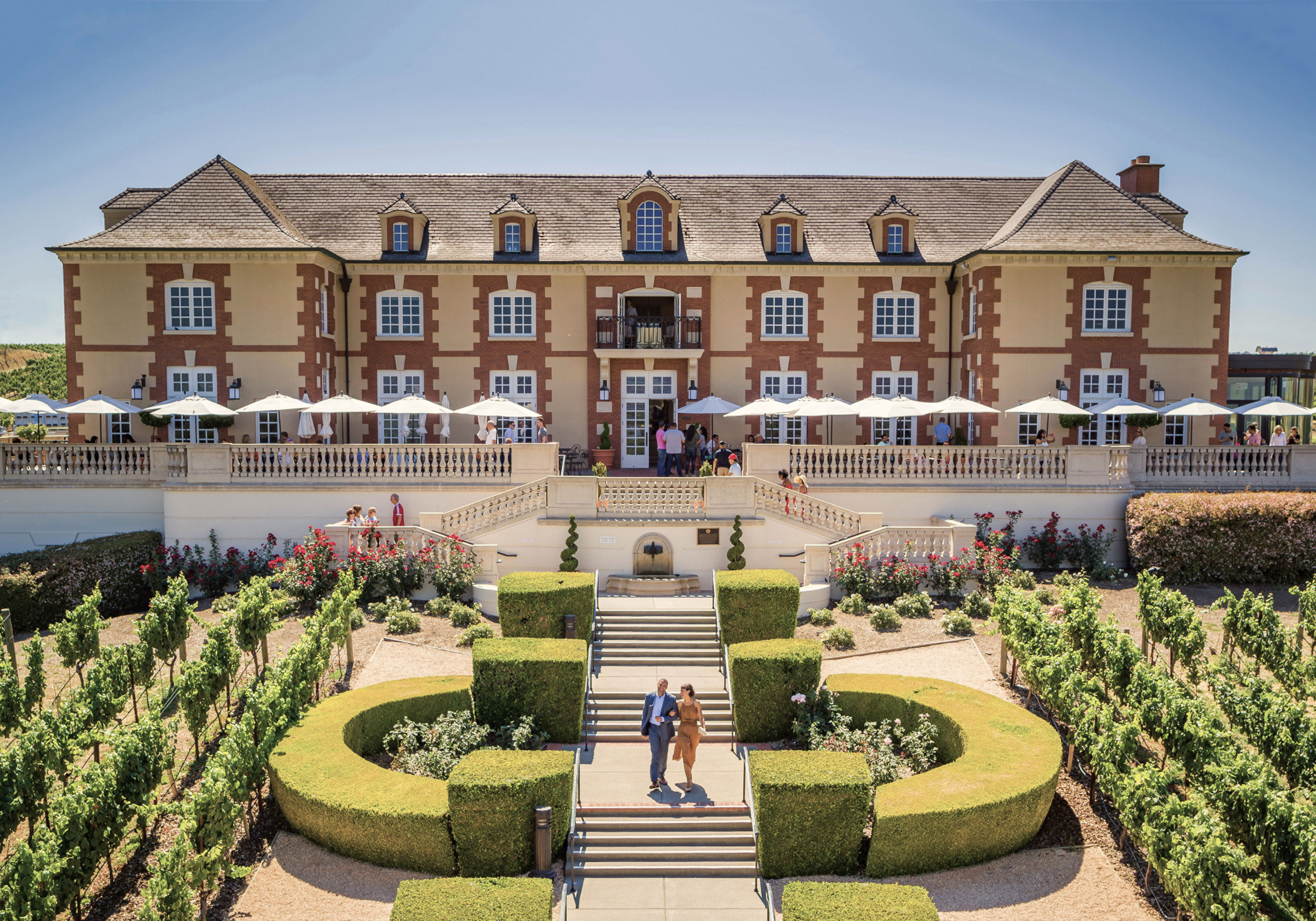 Chateau entrance at Domaine Carneros 