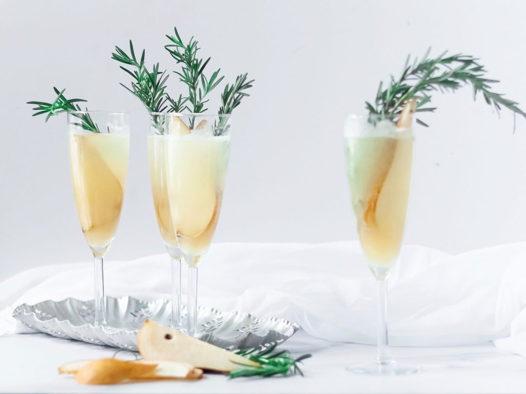 Sparkling Pear Cocktail